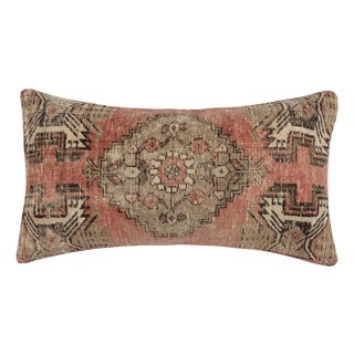 16"x28" Hand-Woven Kilim Cushion Cover. Turkish Lumbar Pillow Cover. Toss Pillow For Sale