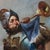 This monumental vintage oil on canvas painting is a master copy after Cesare-Auguste Detti’s renowned work, “Sounding Of...