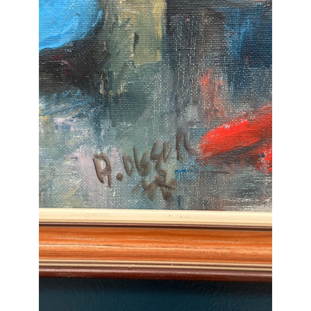 R. Olsson, Still Life, 1950s, Oil on Canvas, Framed For Sale - Image 7 of 18