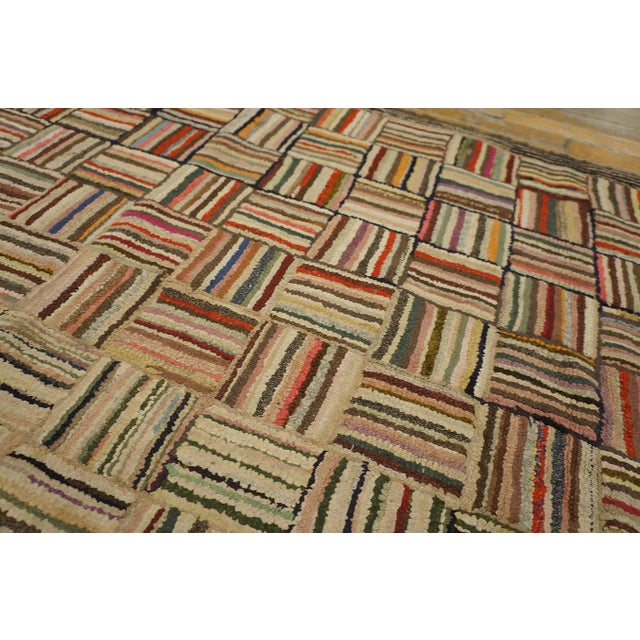 Textile Antique American Hooked Rug For Sale - Image 7 of 14