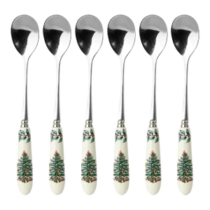 Spode Christmas Tree Teaspoons, Set of 6