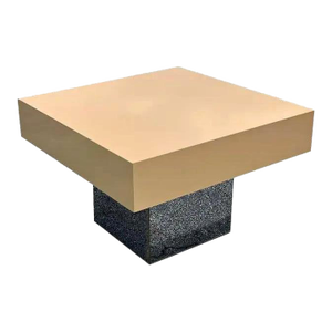 1980s Cream Laminate and Chrome Coffee Table
