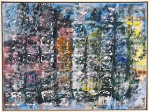 'Large Abstract' by Paul England, Paris, Carnegie Institute, Art Students League, Zadkine Studio