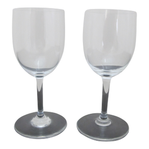Baccarat Clear Crystal Perfection 4 5/8" Sherry Wine Glass Set of 2