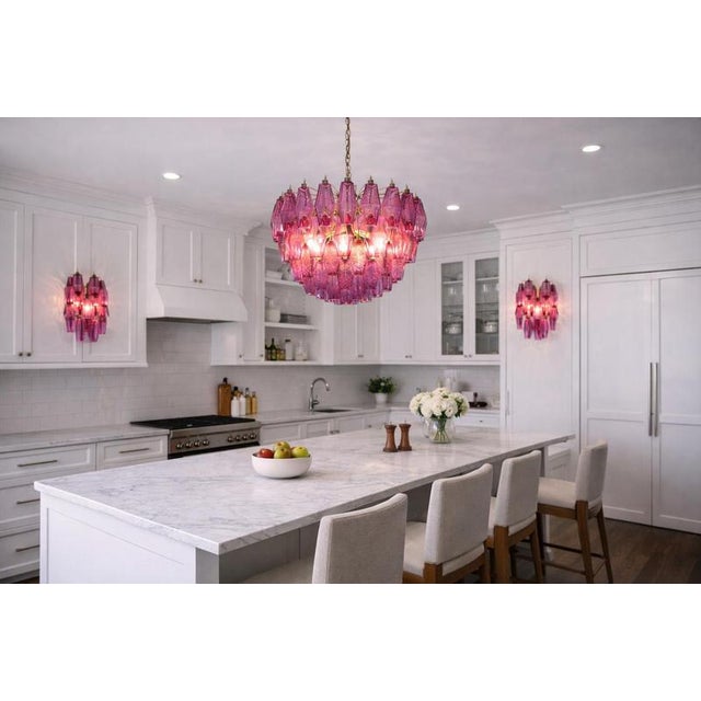 Murano Glass Chandelier, 1990 For Sale - Image 4 of 17