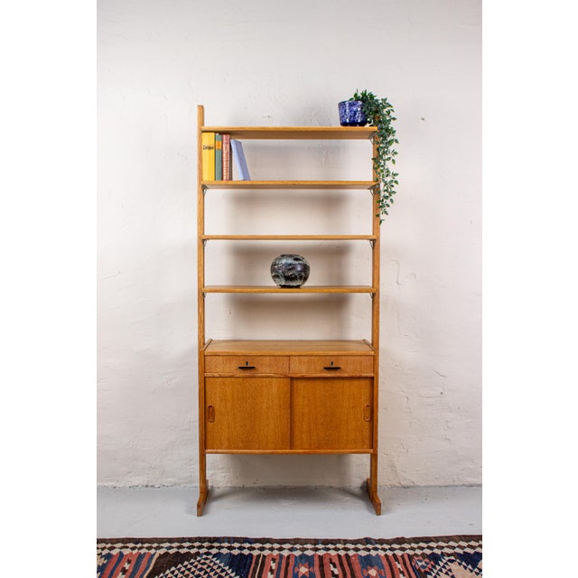 1960s Mid-Century Oak Bookcase from Ikea, 1960s For Sale - Image 5 of 18