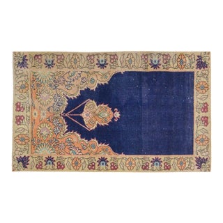 Vintage Turkish Anatolian Hand Knotted Wool Rug, 2'4''x4' For Sale