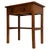 A charming early 20th-century English Edwardian side table, finely crafted from teak and combining practical storage with...