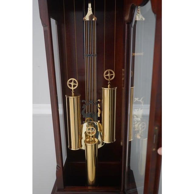 Howard Miller Inlaid Mahogany Grandfather Clock For Sale In Philadelphia - Image 6 of 18