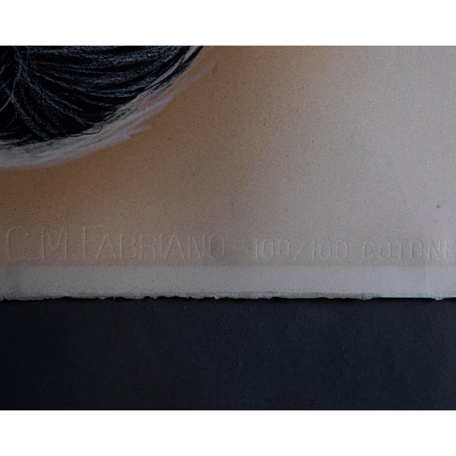 Dante Ricci, Portrait, 1970s, Mixed Media For Sale - Image 6 of 8