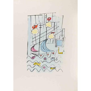 Lillo Bartoloni, Seascape, Lithograph, 1980s For Sale
