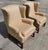 Beige Ethan Allen Wingback Chairs Pair For Sale - Image 8 of 16