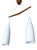 Scandinavian Pendant Light in Teak and Glass, 1960s For Sale
