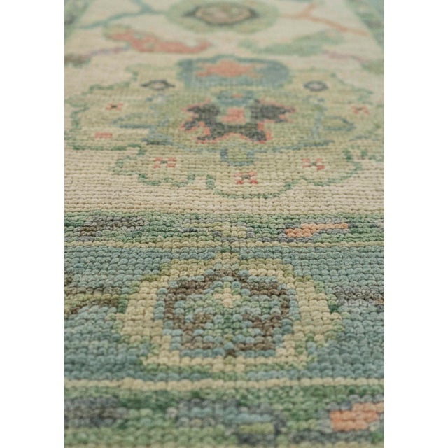 Turkish Turkish Oushak Rug 2'7" x 10'3" #20200 For Sale - Image 3 of 8