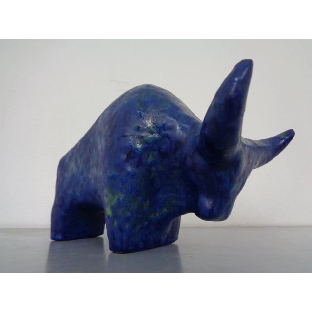 Large studio ceramic bull by Otto Keramik from the 1960s. I have official proof of authenticity such as vintage catalogs,...