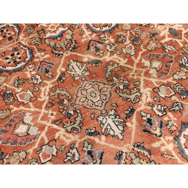 Textile Antique Persian Mahal Rug. 9'4"x 11'10" For Sale - Image 7 of 18