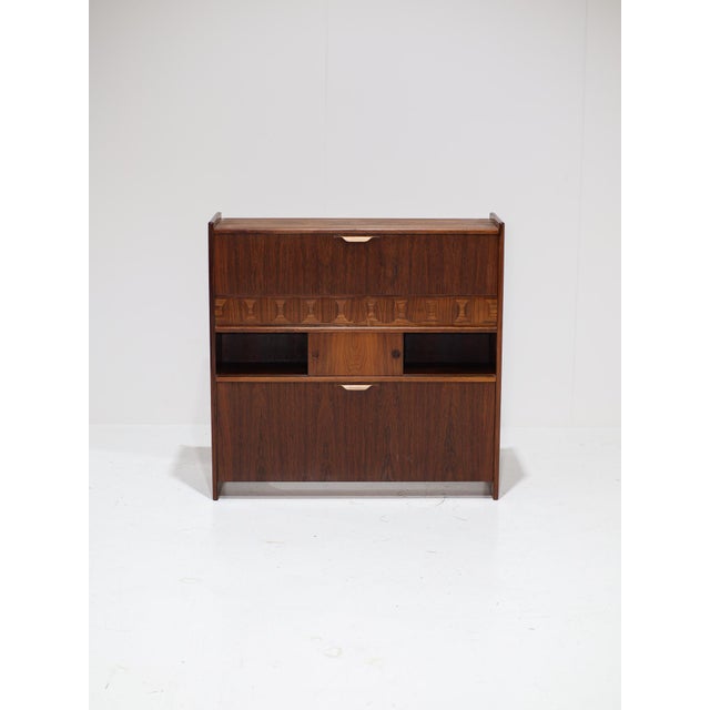 Mid-Century Modern Dry Bar in Kingwood by Johannes Andersen for Skaaning & Søn, Denmark, 1950s For Sale - Image 3 of 18