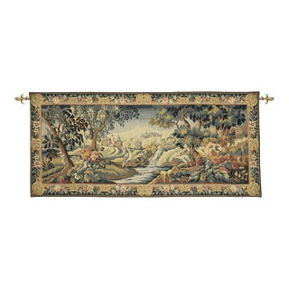 Au Bord De La Rivière Loom Woven Tapestry - 70 X 153 Cm (2'4" X 5'0") - Requires Rod Size 4 For Sale