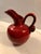 Mid-Century Modern 1970s Small Italian Red Ceramic Pitcher For Sale - Image 3 of 8