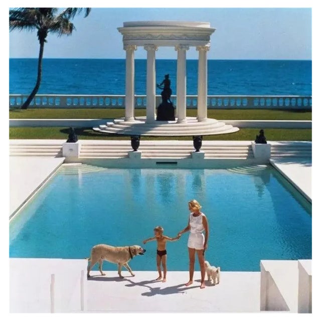 Slim Aarons, Nice Pool, Estate Stamped Photographic Print, 1955 / 2020s For Sale
