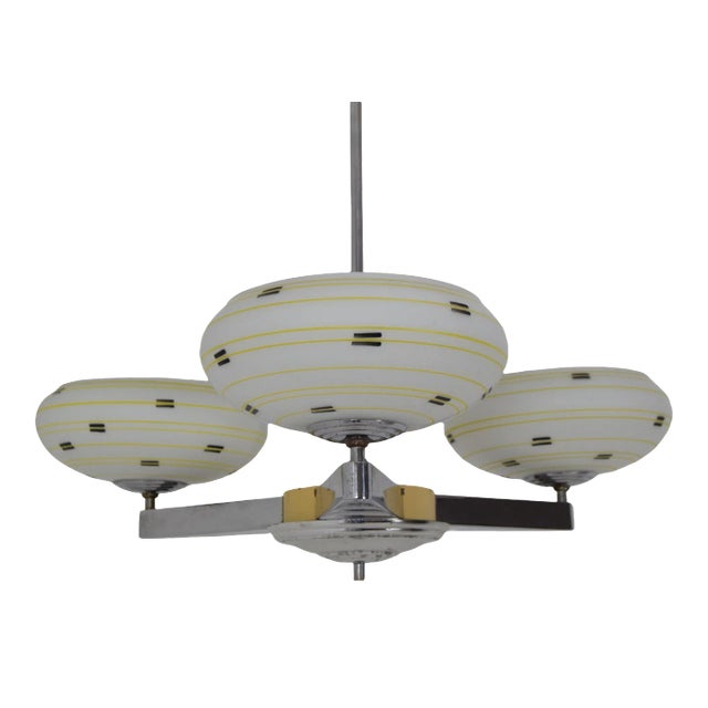 Mid-Century Chandelier from Zukov, 1960s For Sale