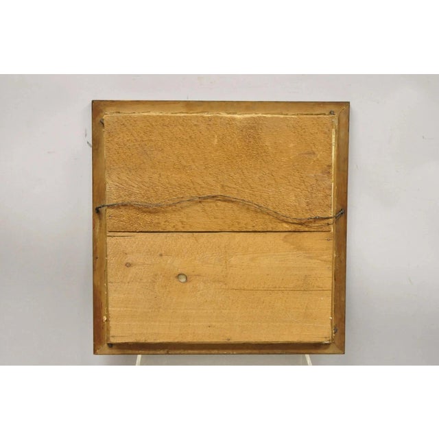 Antique Victorian Paper Mache Flower Mourning Wreath Shadow Box Frame Oddity For Sale - Image 9 of 12