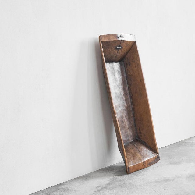 19th Century Wabi Sabi Hand Carved Wooden Bowl, 1890s For Sale - Image 5 of 12