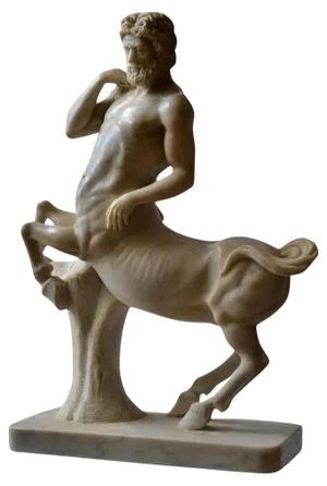 Italian Artist, Centaur Sculpture, Carrara Marble, Early 20th Century