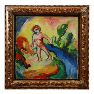 Mimmo Germana, Figurative Composition, Oil on Canvas, Framed For Sale