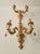 Antique Florentine Wall Lamp in Wood and Hand-Carved Gilded in Gold Leaf with Crystal Pendants, Italy, 1950s For Sale - Image 18 of 18