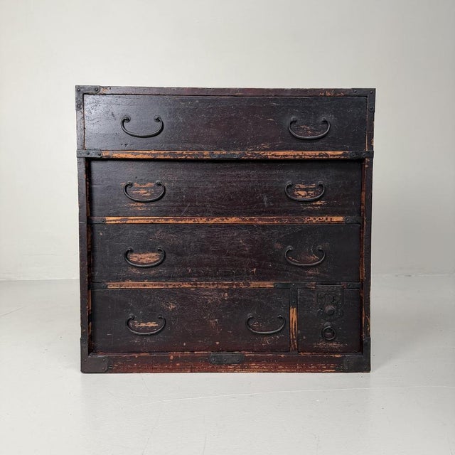 Japanese Tansu Chest of Drawers, 1890s For Sale - Image 12 of 12