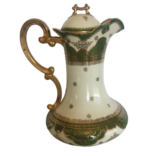 Traditional Antique Austrian Porcelain Chocolate Pot For Sale - Image 3 of 5