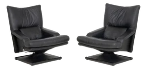 Mathias Hoffmann X Rolf Benz Lounge Chairs, Pair