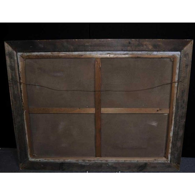 Spanish Artist, Blindfold Scene, 1980s, Large Oil on Canvas, Framed For Sale - Image 11 of 12