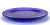 Mid-Century Modern 8” Vintage French Cobalt Blue Glass Salad or Desert Serving Plate For Sale - Image 3 of 8