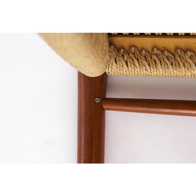 Wood Mid-Century Danish Model 75 Chair with Papercord Seat by Niels Otto (N. O.) Møller for J. L. Møllers, 1950s For Sale - Image 7 of 8