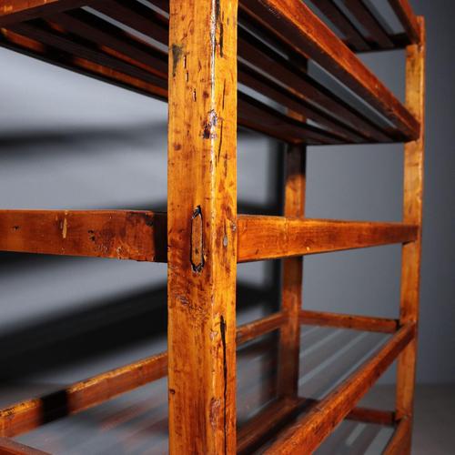 Bookshelf in Cherry-Stained Poplar and Fir For Sale - Image 5 of 8