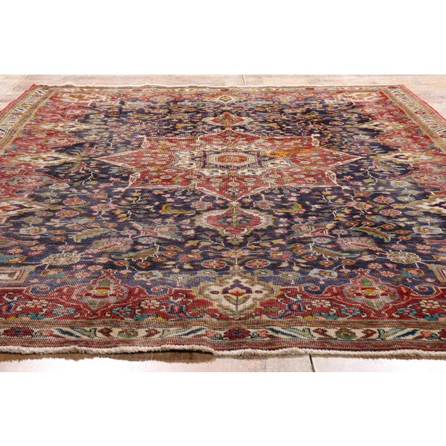 Antique Persian Tabriz Rug, 06'07 X 09'05 For Sale - Image 9 of 10