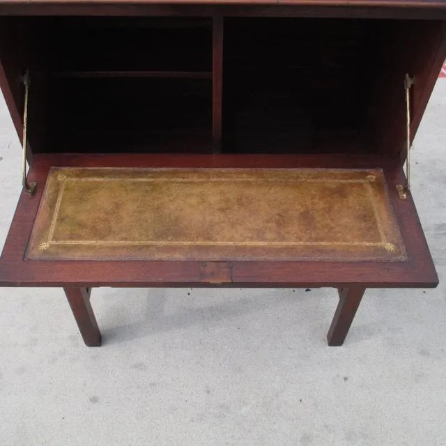 English Antique Drop Front Writing Desk For Sale - Image 4 of 8