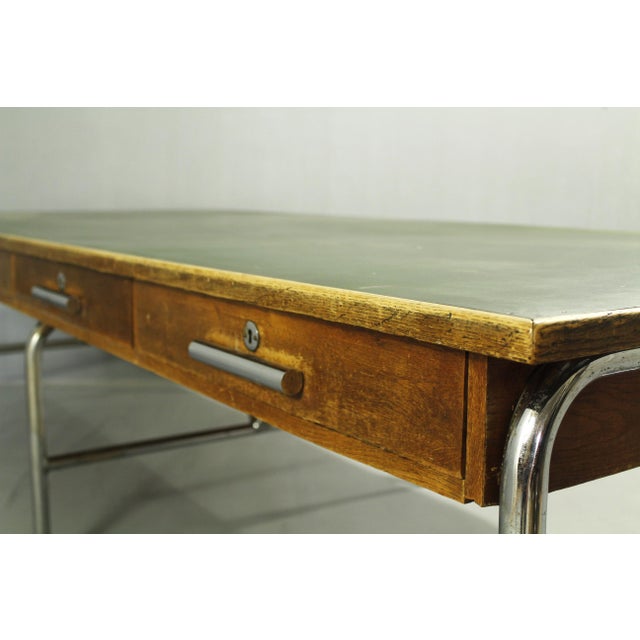 Vintage Bauhaus Desk in Oak, 1930s For Sale - Image 15 of 18
