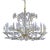 1980s Art Nouveau Schonbek Swarovski Primrose Crystal 14 Light Chandelier For Sale
