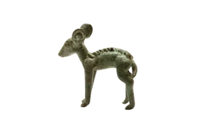 Vintage African Dark Oxidized Bronze Ewe
