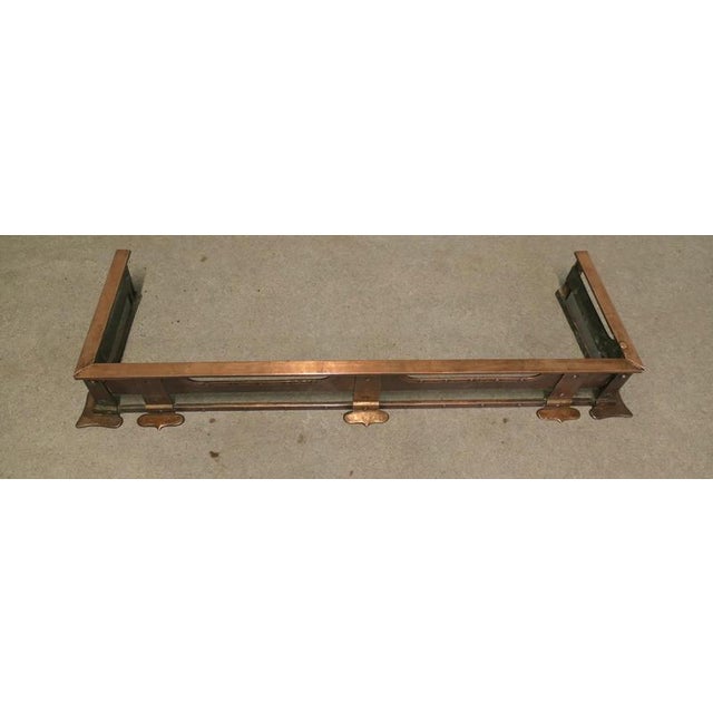 19th Century Arts and Crafts Brutalist Riveted Copper Fender, 1880 For Sale - Image 4 of 7