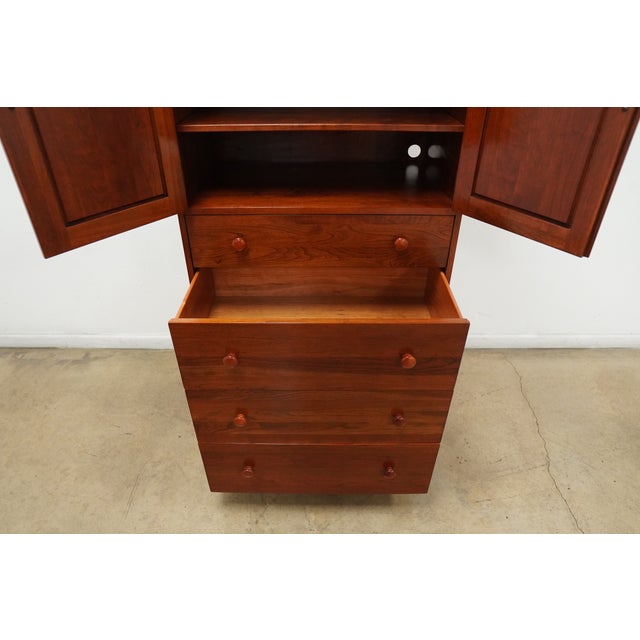 Vintage Ethan Allen American Impressions Cherry Cabinet For Sale - Image 12 of 18