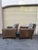 Priced to sell this week – open to serious offers. Beautiful pair of Lee Industries brown leather club chairs with classic...