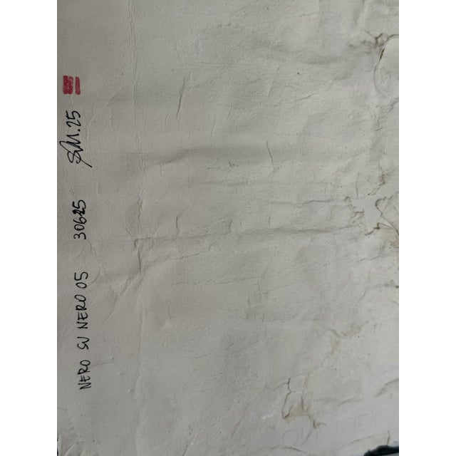 Nero Su Nero 05 — Sculptural Wall Work by Silvia De Marchi For Sale - Image 4 of 4