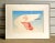 1970s Vintage Boho Signed Original 1972 Lithograph of Flamingo Wing For Sale - Image 5 of 7
