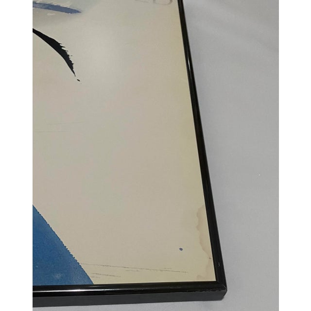 Peter Kitchell Raindeer Night Abstract Lithograph, Signed and Framed 1980s For Sale - Image 4 of 4