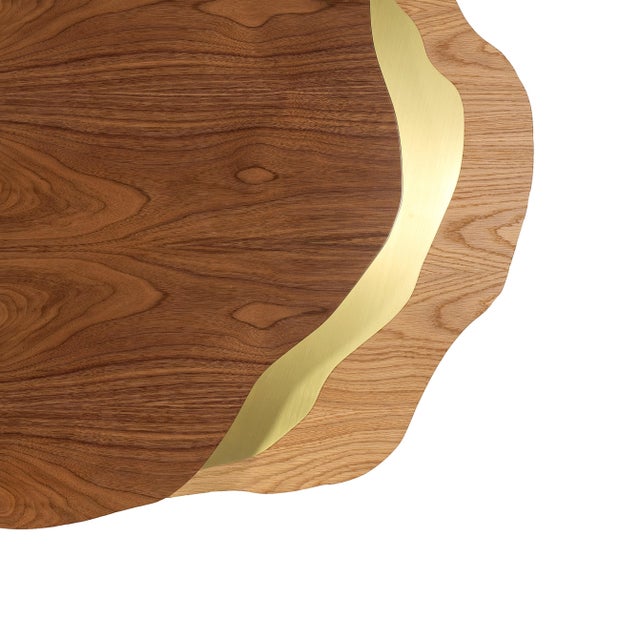 Contemporary Arizona Coffee Table in Wood Veneers from InsidherLand For Sale - Image 3 of 12