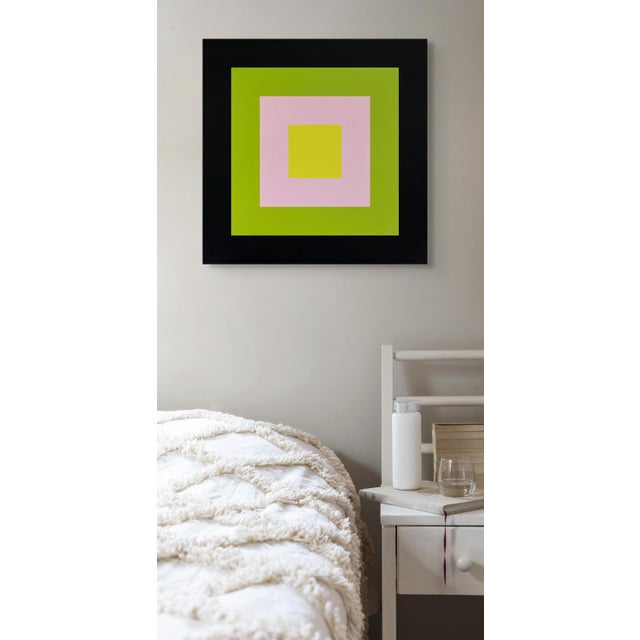 Brent Hallard Contemporary Abstract Acrylic on Stretched Canvas "Colour Orb 17" by Brent Hallard For Sale - Image 4 of 5